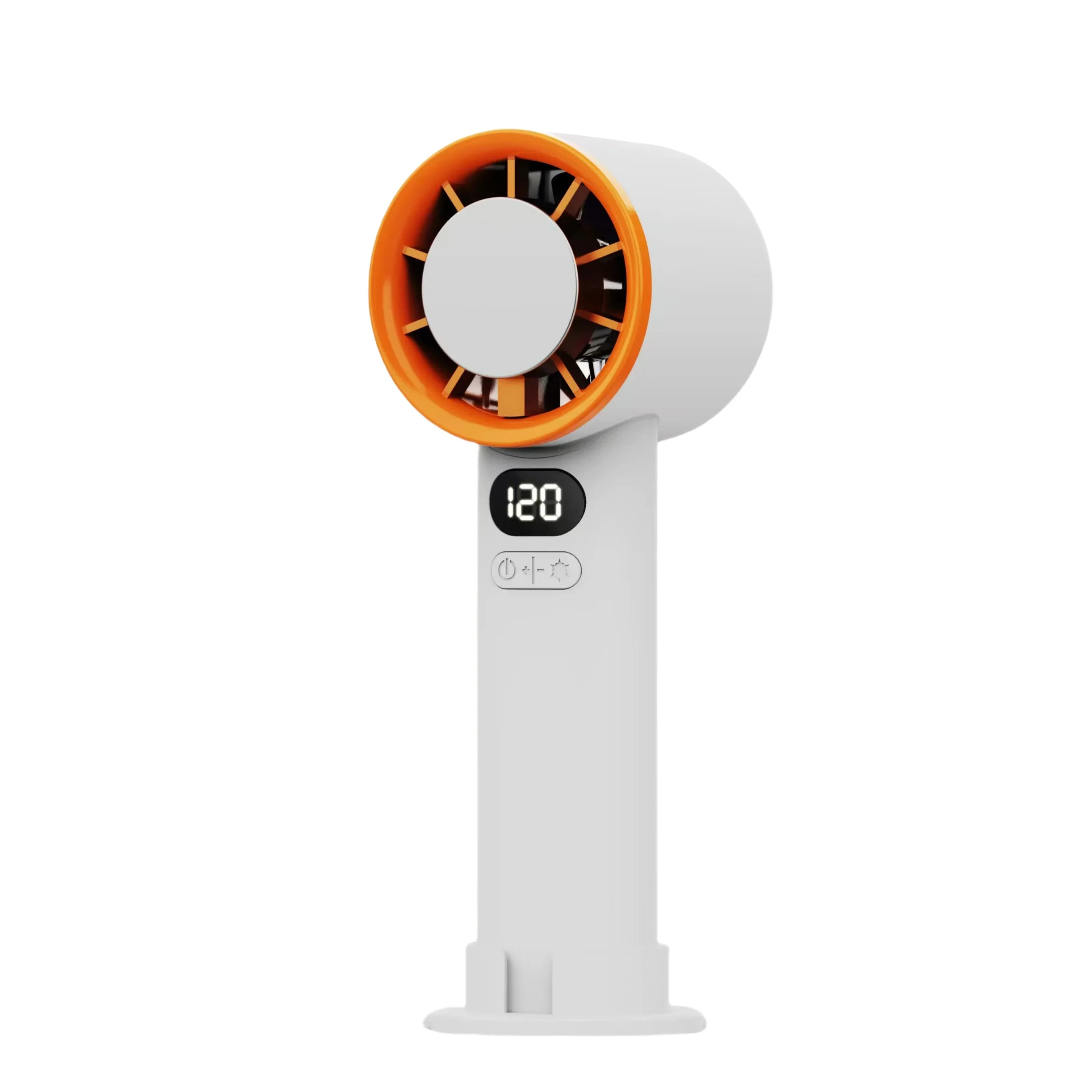 Mini Handheld Fan 120 Speed Portable Bladeless Rechargeable Ice Mode New Desktop — image 8