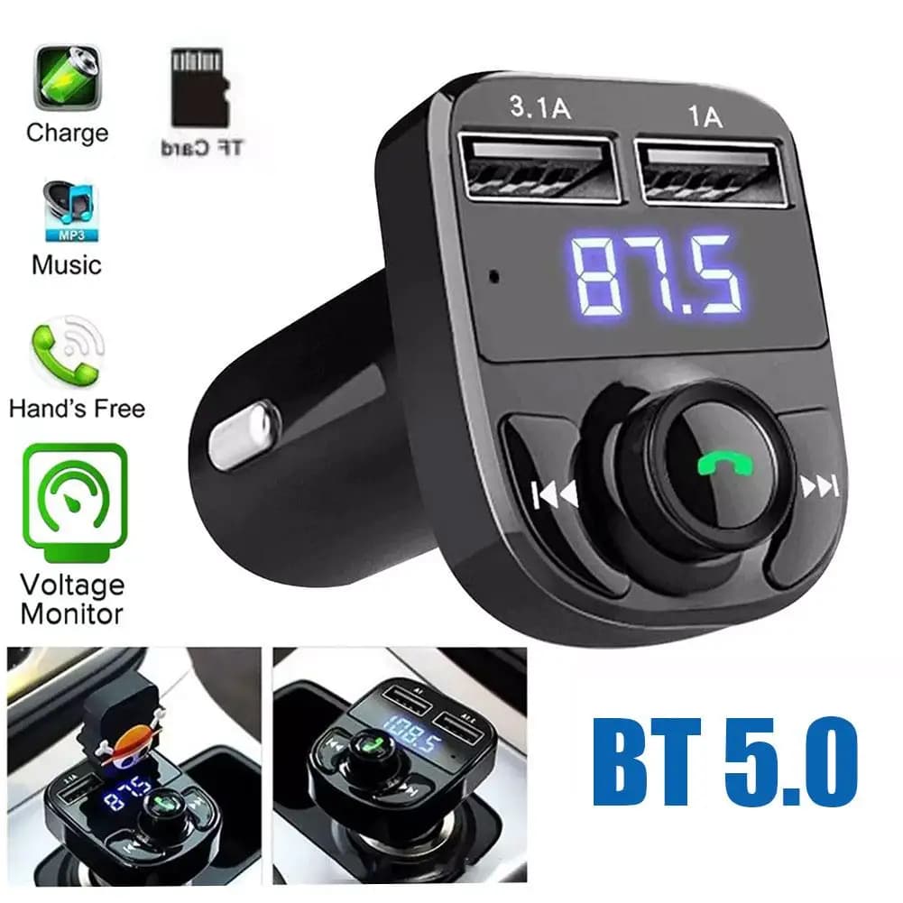 Bluetooth FM Transmitter Wireless Car Kit Dual USB Fast Charger Handsfree MP3 Player — image 5