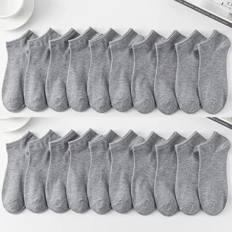 Invisible Boat Socks Women Men Low Cut Non-Slip Silicone No-Show 30 Pairs — image 19