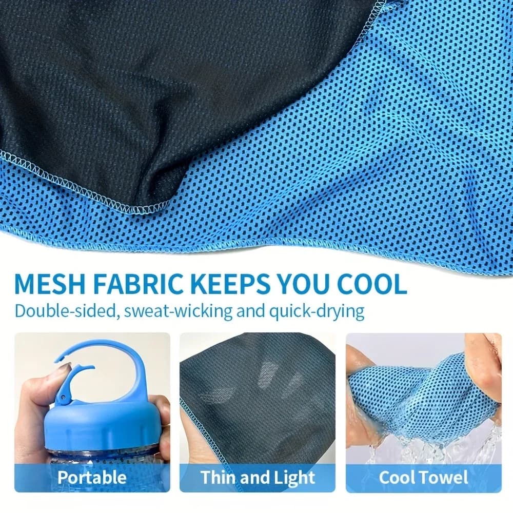 Quick-Dry Gym Towel 80cm Portable Bottle Mounted Sweat Absorbent Sports Towel — image 5