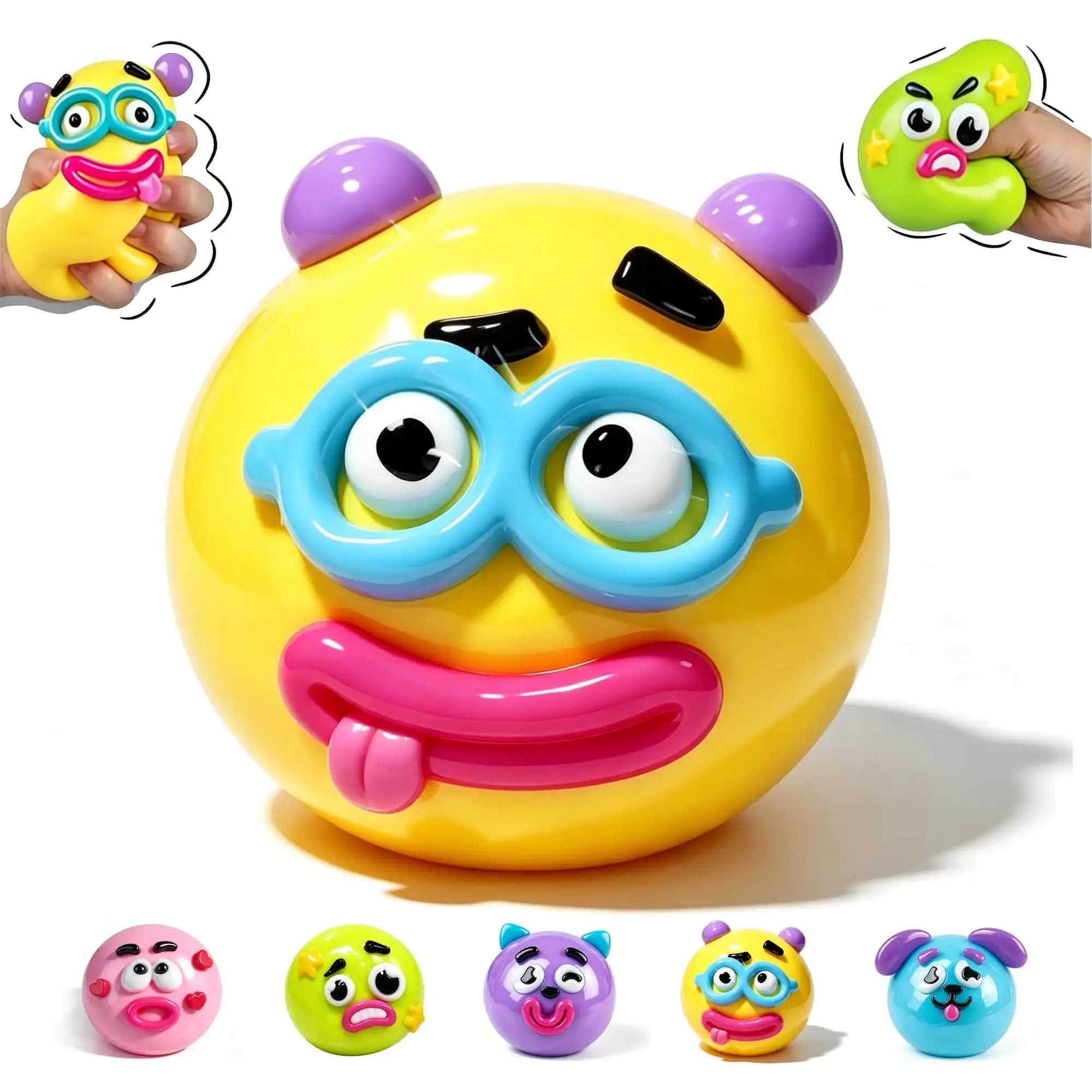 Funny Dog Face Squishy Squeeze Toy Slow Rising Stress Relief Fidget Toy — image 8