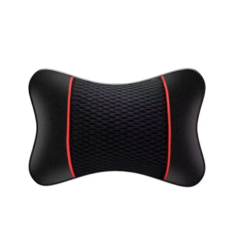 Car Seat Headrest Neck Pillow Memory Foam PU Leather Support Cushion New Double — image 8