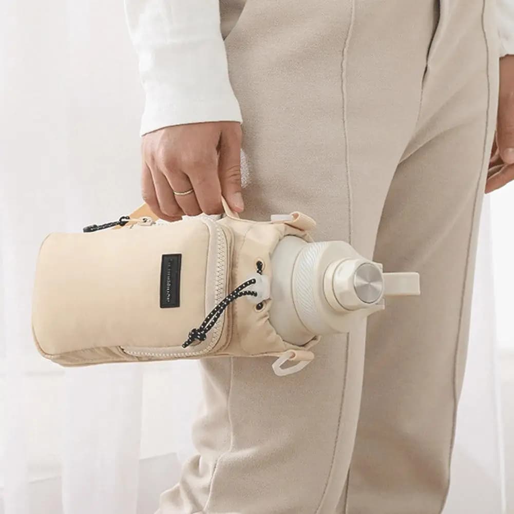 Portable Water Bottle Bag Holder Adjustable Shoulder Strap Insulated New With UK — image 2