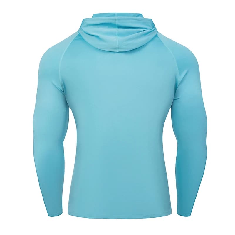 Men's Hooded Long Sleeve Gym Shirt Sportswear Running Fitness Casual Top — image 7