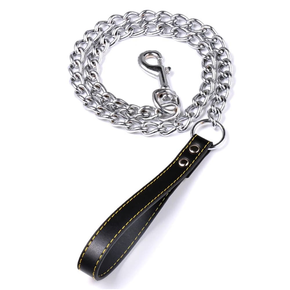 Premium Dog Slip Lead Adjustable Training Leash Rope with Chain Control — image 5