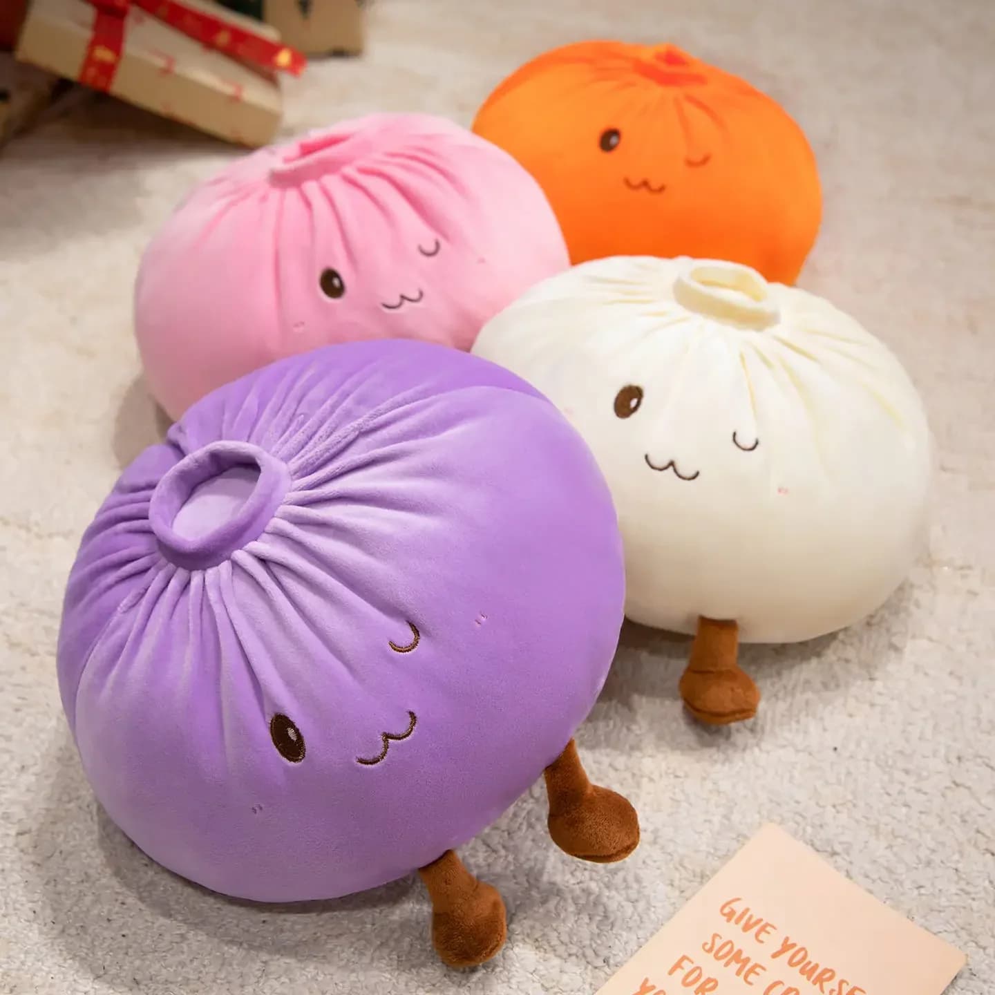 Plush Toy Elf Buns Stuffed Cartoon Food Throw Pillow Kawaii Cozy Happy Toys — image 2