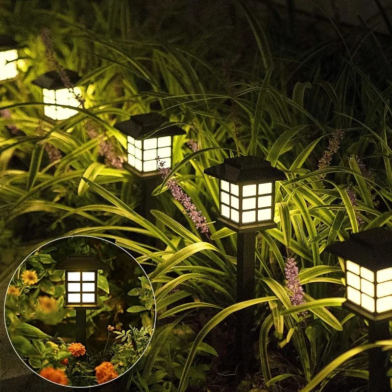 Solar Pathway Lights 2 Pack Outdoor Waterproof Garden Landscape Lamp — image 3