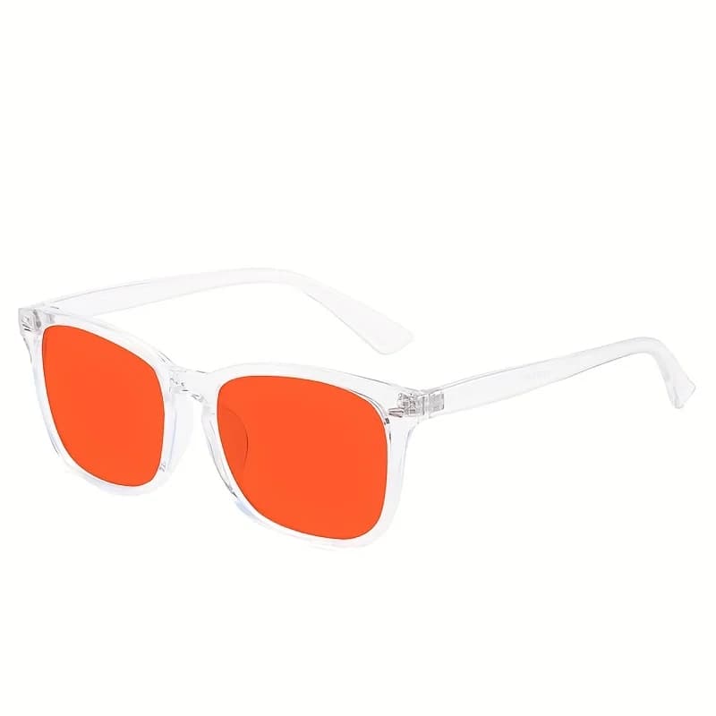 Blue Light Blocking Glasses Square Red Lens Anti Filter New Classic Men Better U — image 4