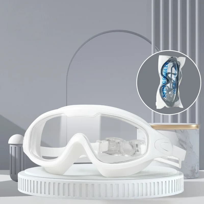 Professional Swimming Goggles Anti Fog Large Frame Swim Glasses with Earplugs — image 12