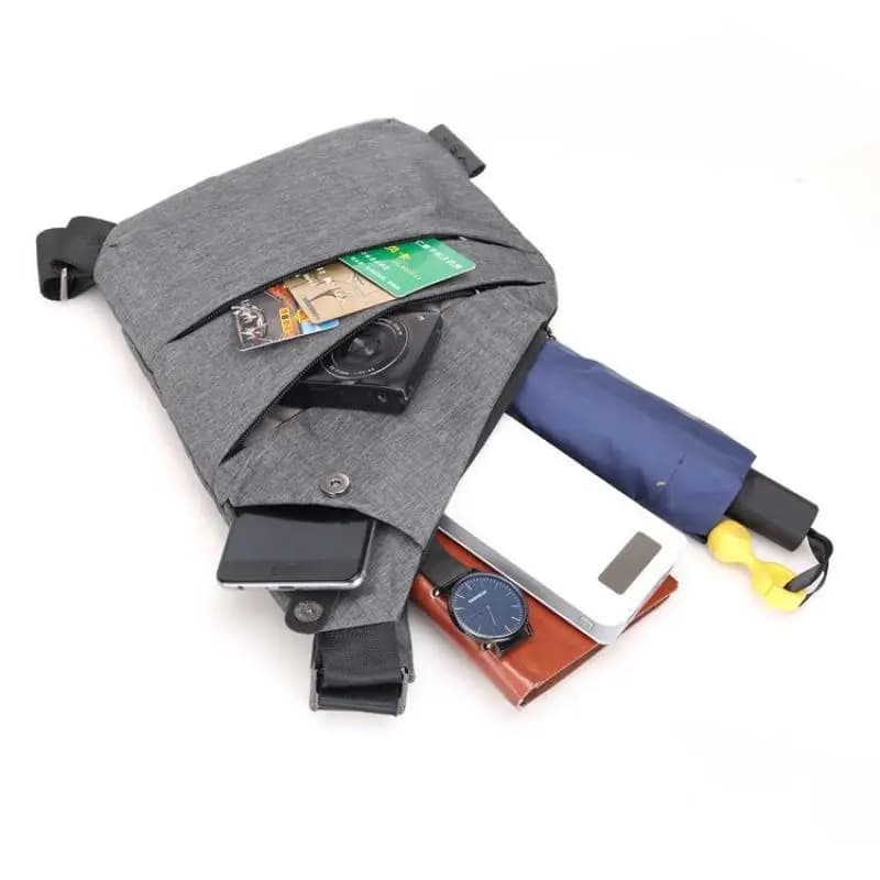 Men's Cross Body Chest Bag Waterproof Anti Theft Messenger Fanny Pack — image 2