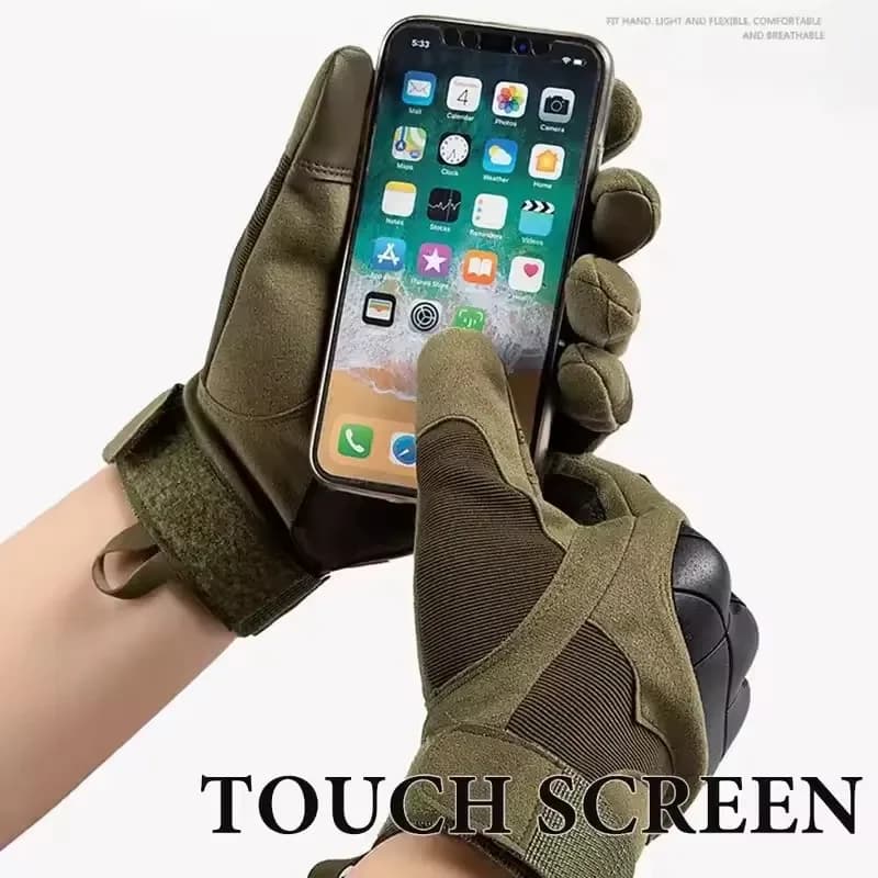 Touch Screen Motorbike Gloves Full Finger Breathable Spring Riding Gloves — image 3