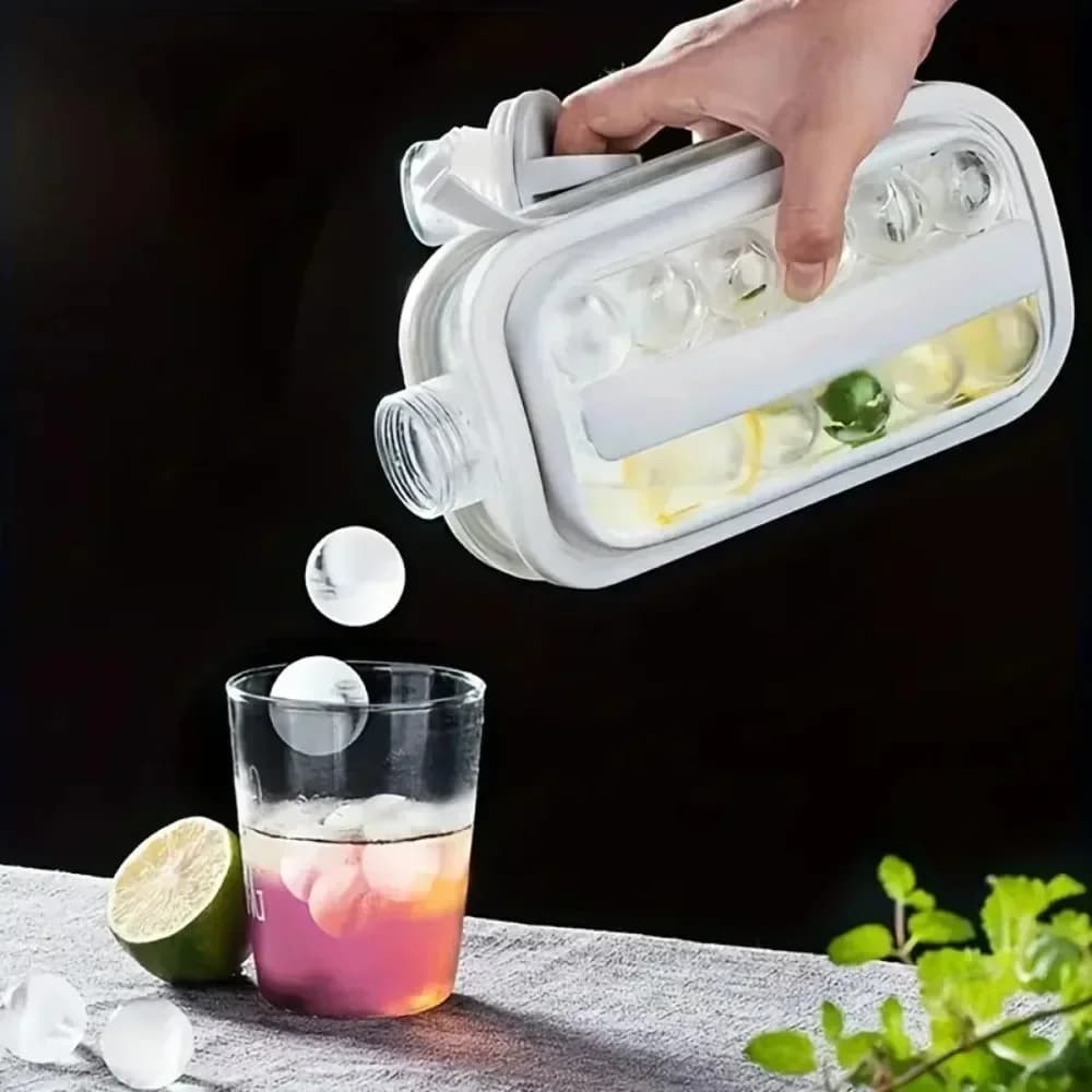 Portable 2-in-1 Folding Ice Maker Water Bottle Creative Ice Cube Mould for Bar — image 3