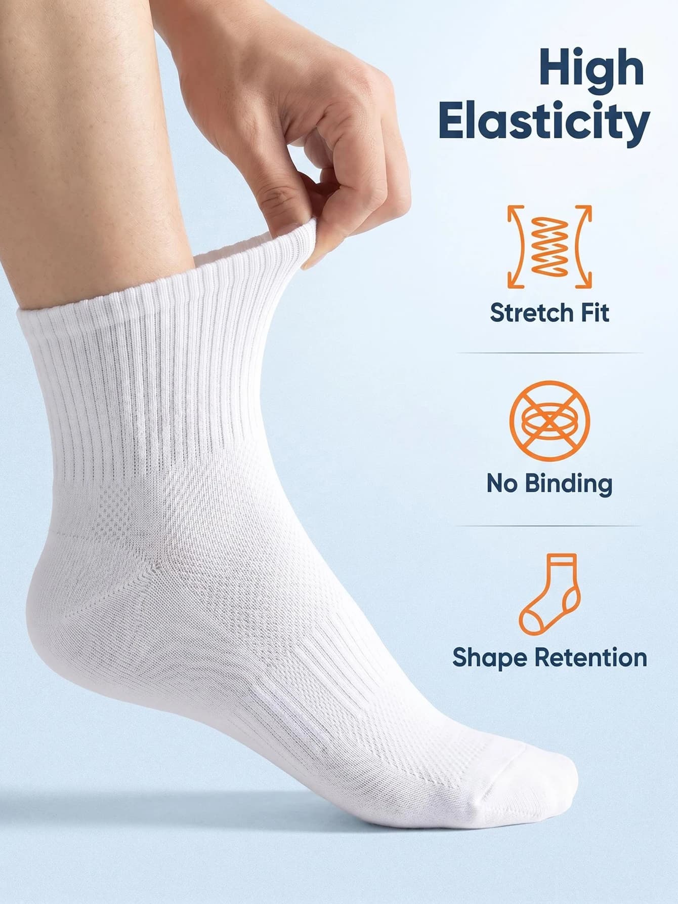 Men's Bamboo Fibre Socks Breathable Mesh Anti-Odour Business Short Socks UK — image 6