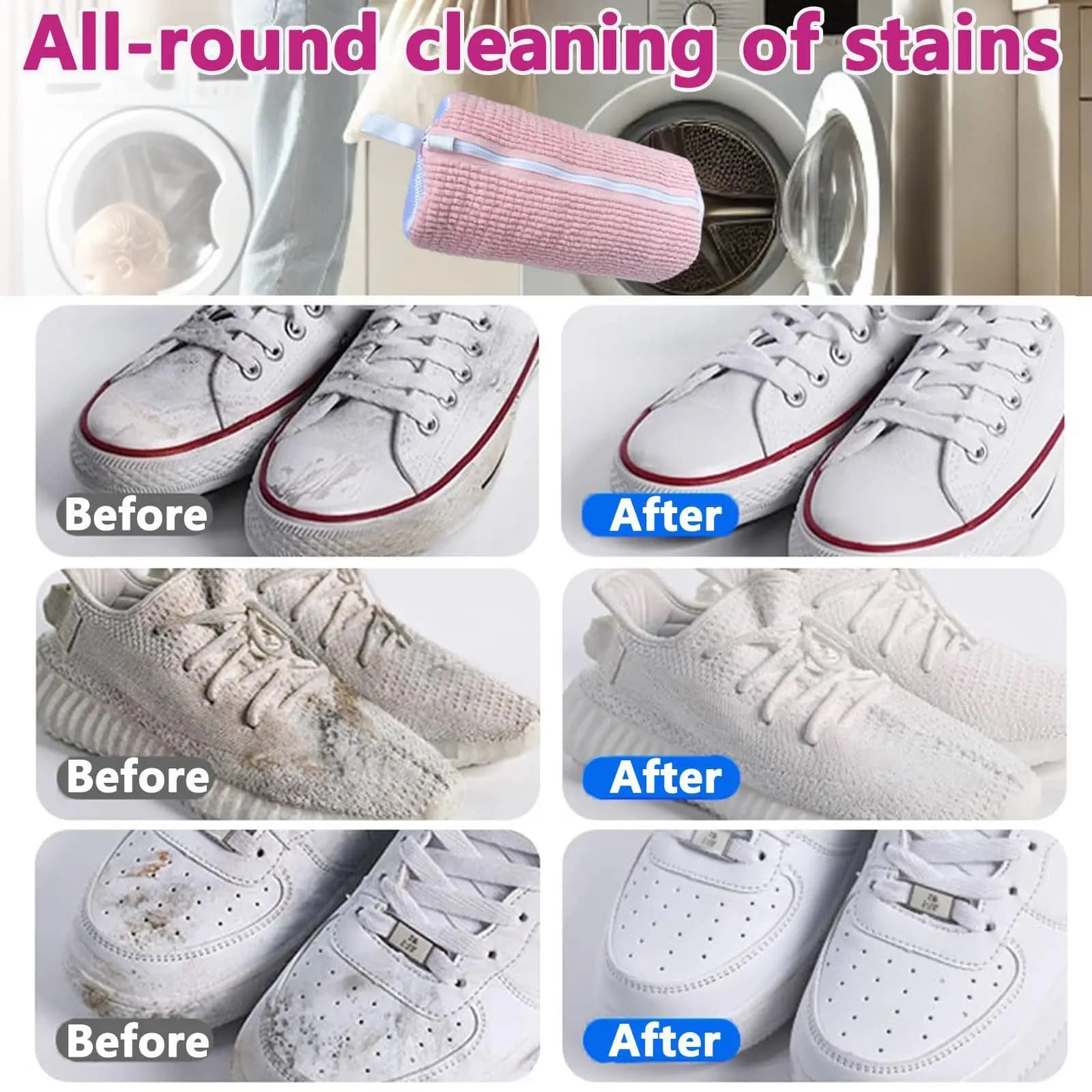 Shoe Washing Bag Cotton Laundry Net Anti-Deformation Organiser — image 2