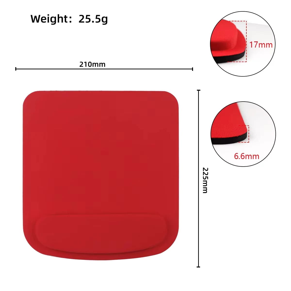 Mouse Pad Ergonomic Wrist Rest Eva Mousepad Office Computer Game New Solid Color — image 9