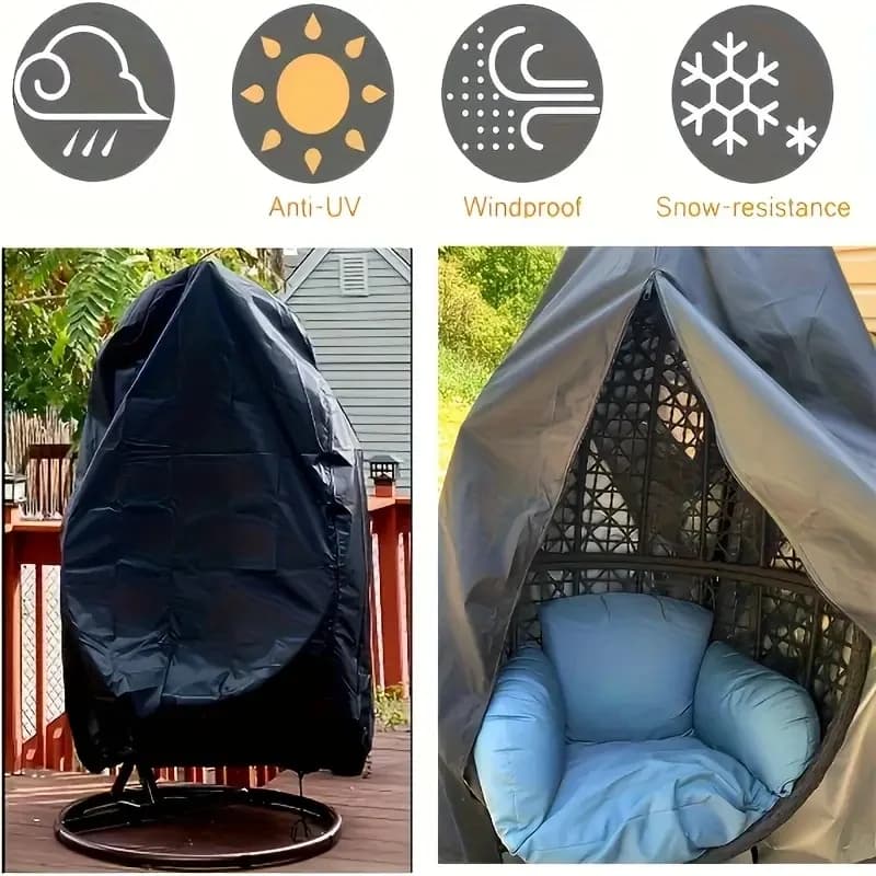 Outdoor Swing Cover Hanging Chair Egg Seat Protection Oxford Cloth New Swings UK — image 2