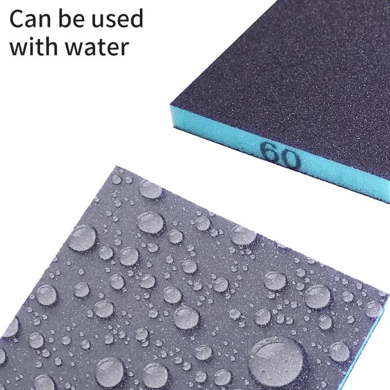 Sanding Sponge 6PCS 60-320 Grit Washable Reusable Wet Dry New Blocks for Metal U — image 4