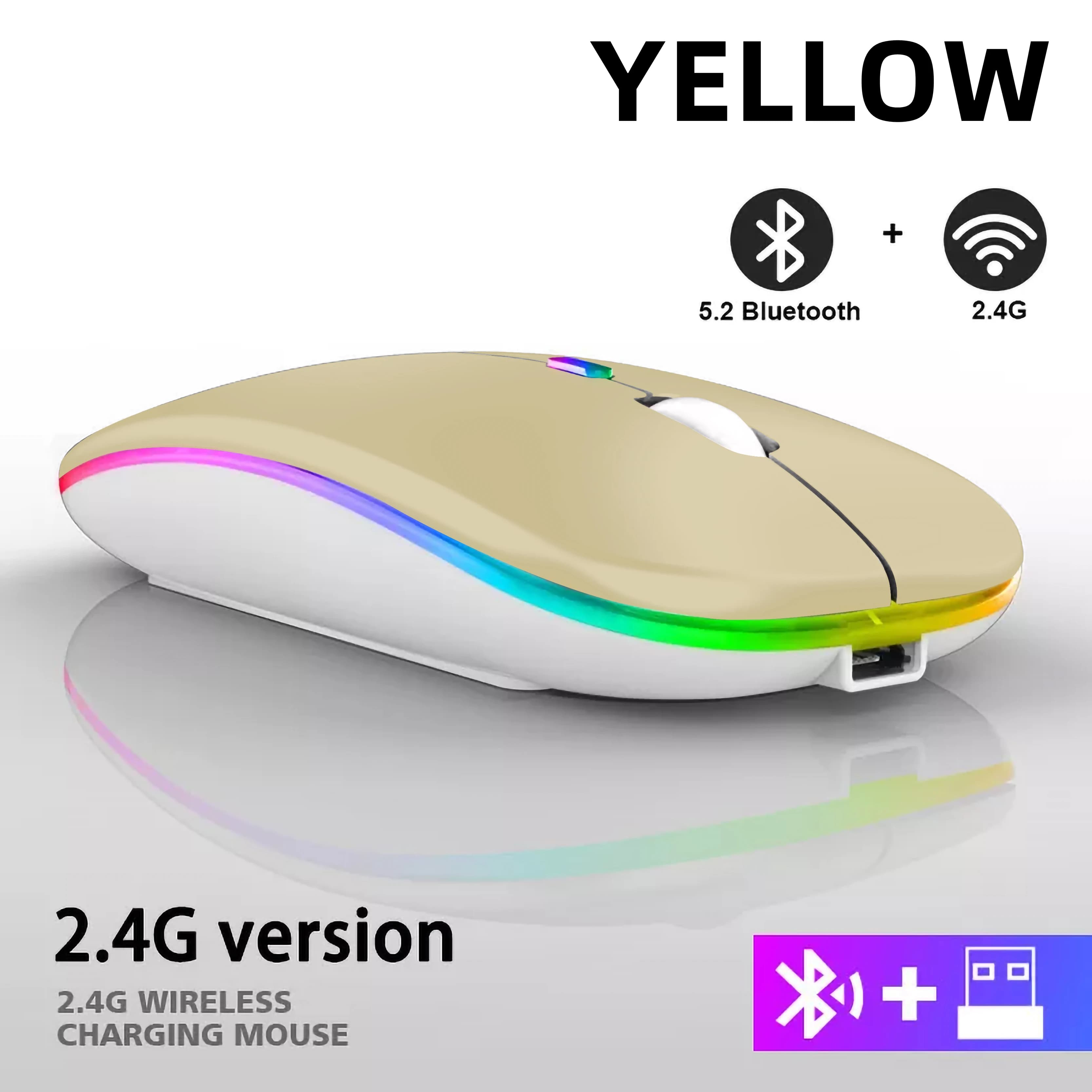 Rechargeable Bluetooth Wireless Mouse 2.4GHz USB RGB 1600DPI Gaming — image 16