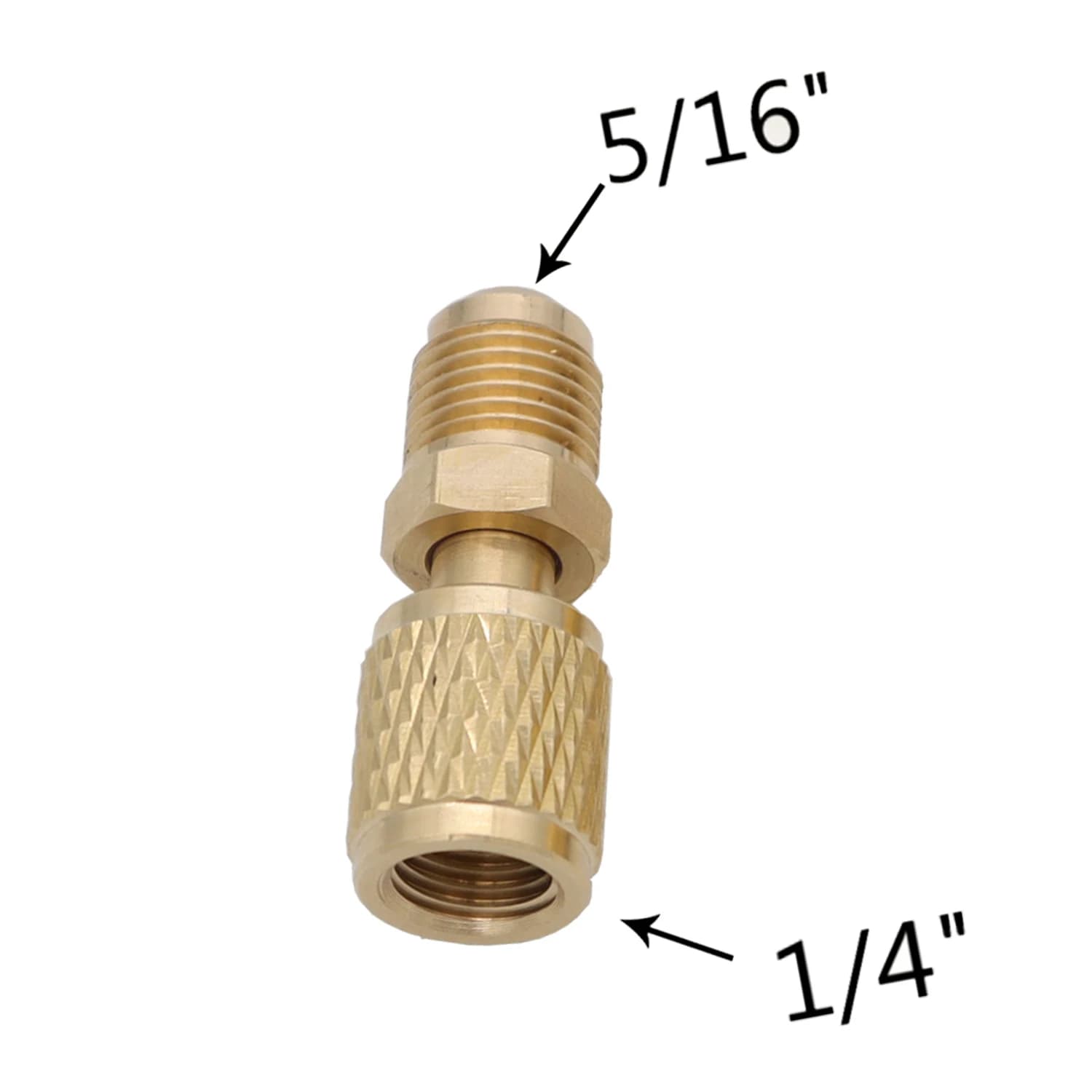 Vacuum Pump Brass Adapter R410a 5/16 SAE F To 1/4 SAE New 1PCS Quick Couplers UK — image 10