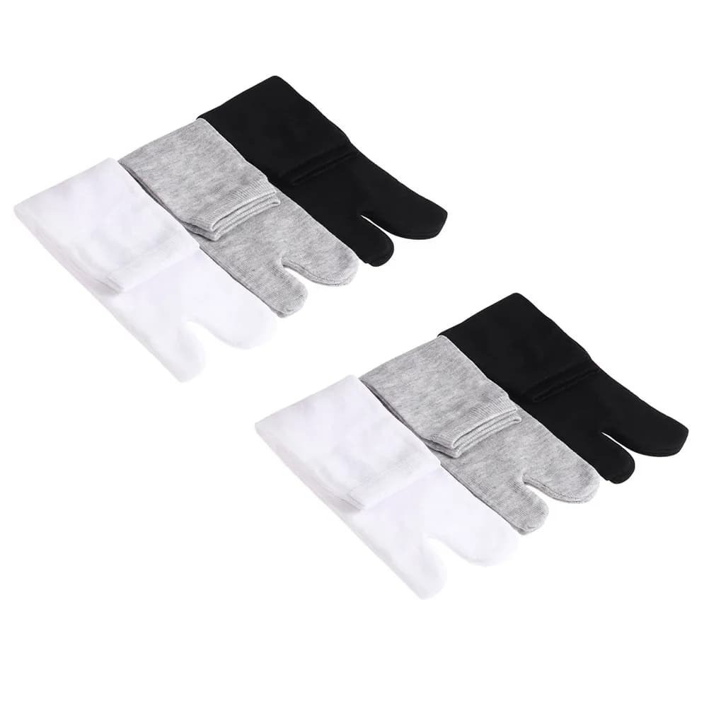 Two-Finger Socks Breathable Soft Comfortable Universal Boys Girls New 6Pairs New — image 3