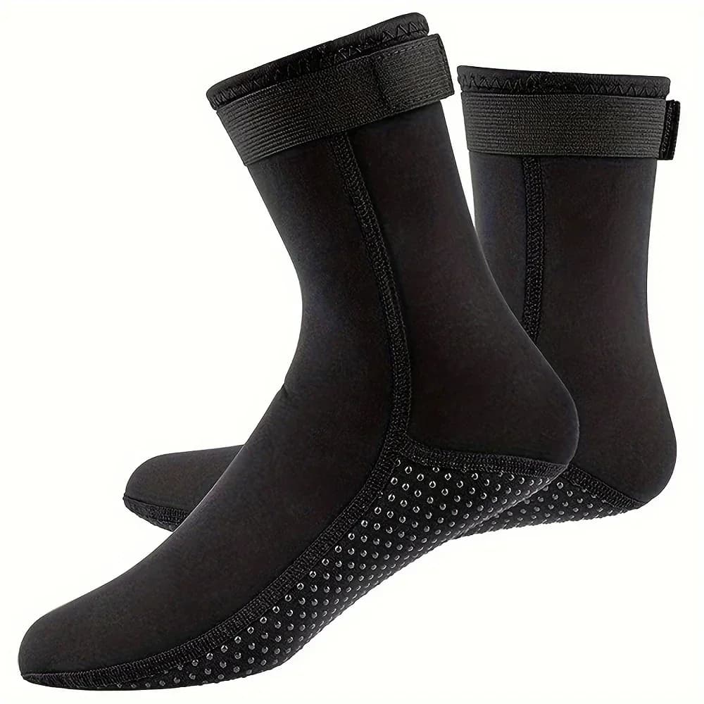 3mm Neoprene Socks Wetsuit Shoes Non Slip Surf Swim Fins Socks New Warm Beach UK — image 7