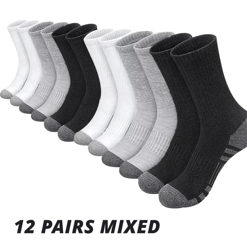 Men's Gym Socks 6/12 Pairs High Quality Soft Ground-Gripping New Outdoor Large U — image 13