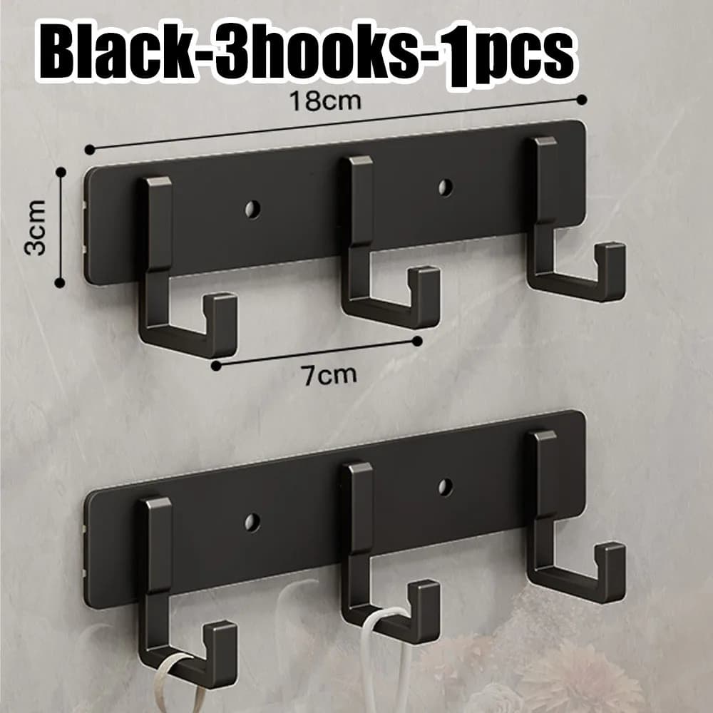 Aluminum Punch-Free Hooks Kitchen Storage Towel Hangers New Space Are Easy New U — image 21