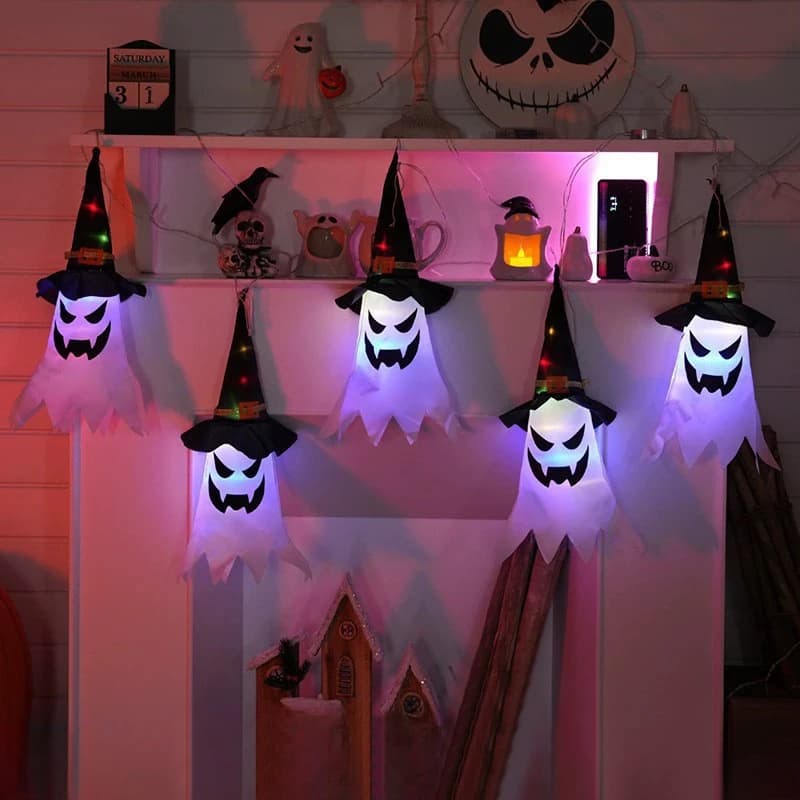 Halloween Ghost Decorations Lamp Glow in the Dark DIY Party Decor Home Yard — image 19
