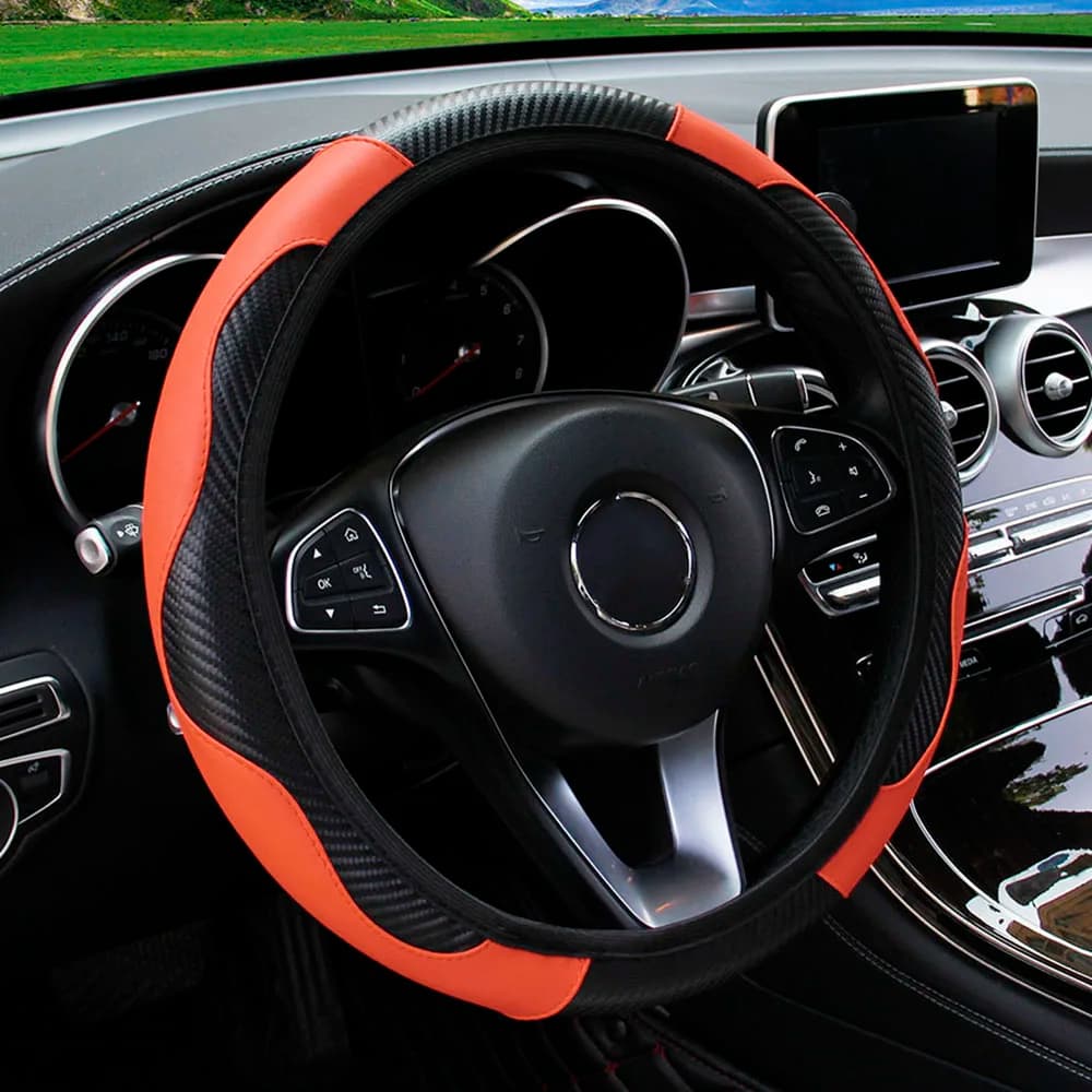 Universal Car Steering Wheel Cover Anti Slip Breathable Sport Grip Protector — image 8