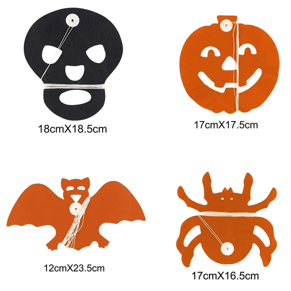 Halloween Paper Banner Spider Pumpkin Ghost Bat Paper Chain Garland Decoration — image 2