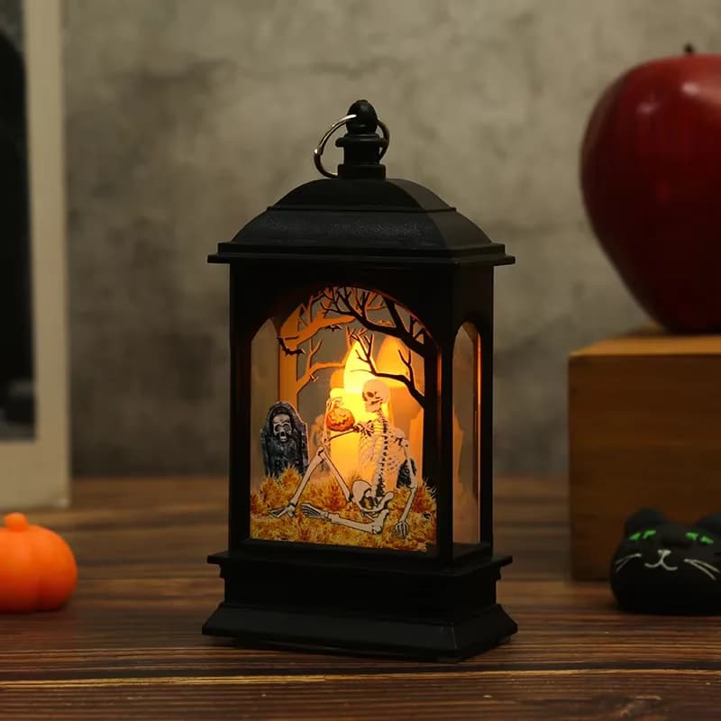 Halloween Pumpkin Ghost Castle Lantern LED Jack-O-Lantern Decoration Lamp UK — image 10