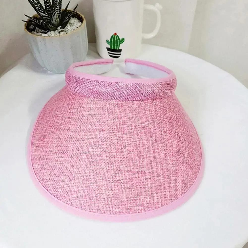 Unisex Cotton Linen Sun Hat Breathable Spring Summer Empty Top for Men Women — image 3