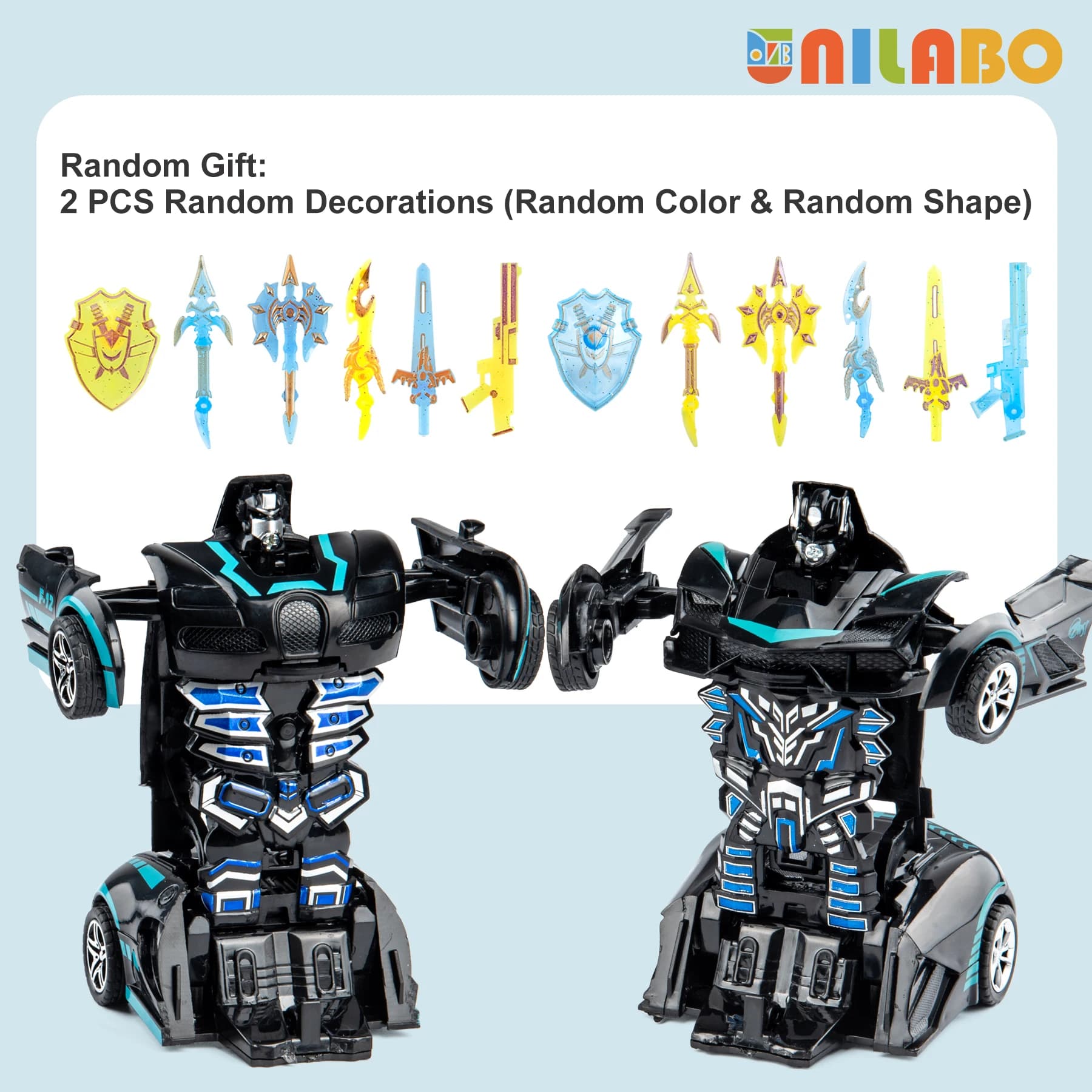 Transformable Robot Sports Car Toy Educational Kids Gift No Batteries Required — image 6