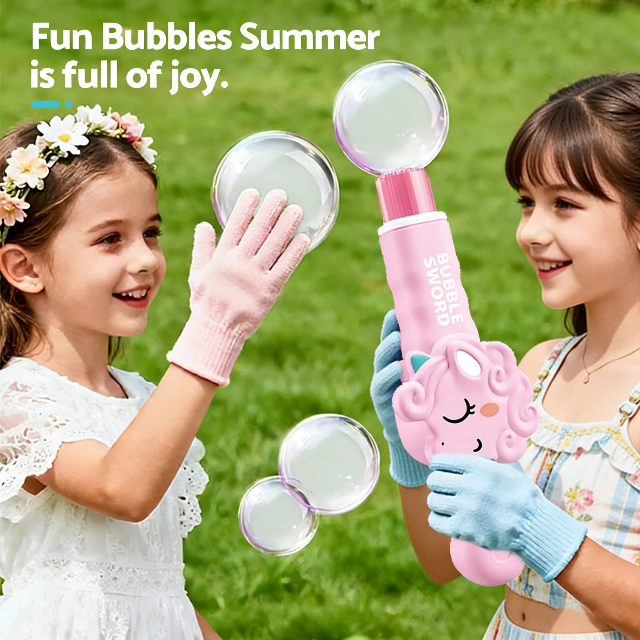 Bubble Machine Fog Magic Wand Cute Animal Smoke Colourful Light Toy — image 4