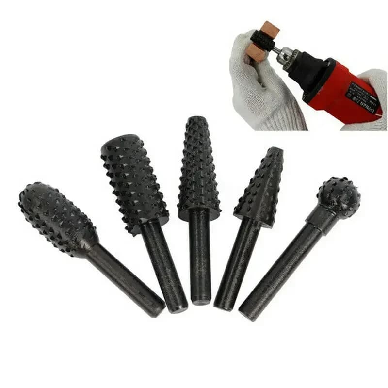 Drill Bit Set 1/4'' 5PCS Wood Carving Cutting Tools Woodworking New for Knife UK — image 5