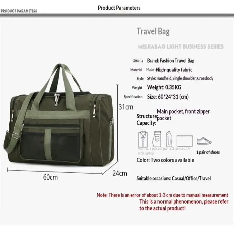 Gym Bag Waterproof Dry Wet Separation Large Capacity Fitness Sports Oxford — image 6