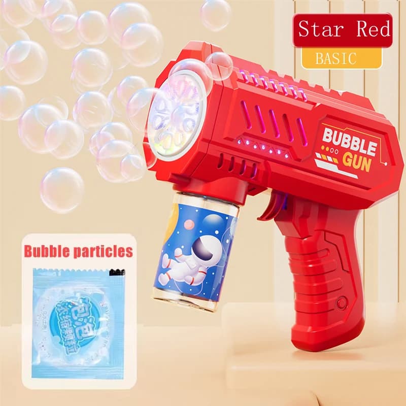 Fully Automatic Bubble Gun Machine Blower Toy for Kids Beach Outdoor Rocket — image 12
