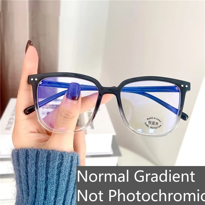Photochromic Myopia Glasses Colour Changing Square Smart Sunglasses Trendy — image 12