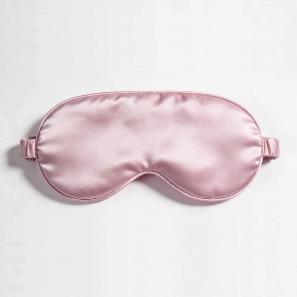Silk Sleep Mask Eye Cover Blackout Breathable Travel Nap New 2pcs Masks Double U — image 12