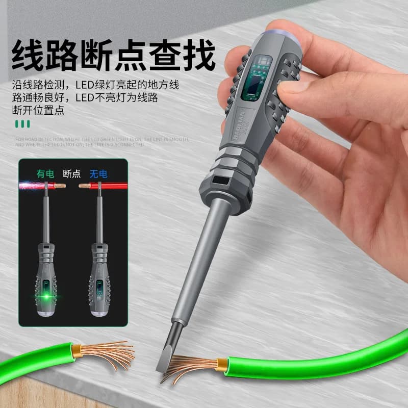 Non-Contact Voltage Tester Pen 12-250V AC Induction Test Screwdriver — image 2