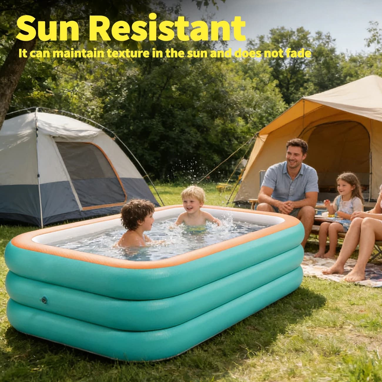 Inflatable Swimming Pool Family Large Backyard Garden Party Durable — image 3