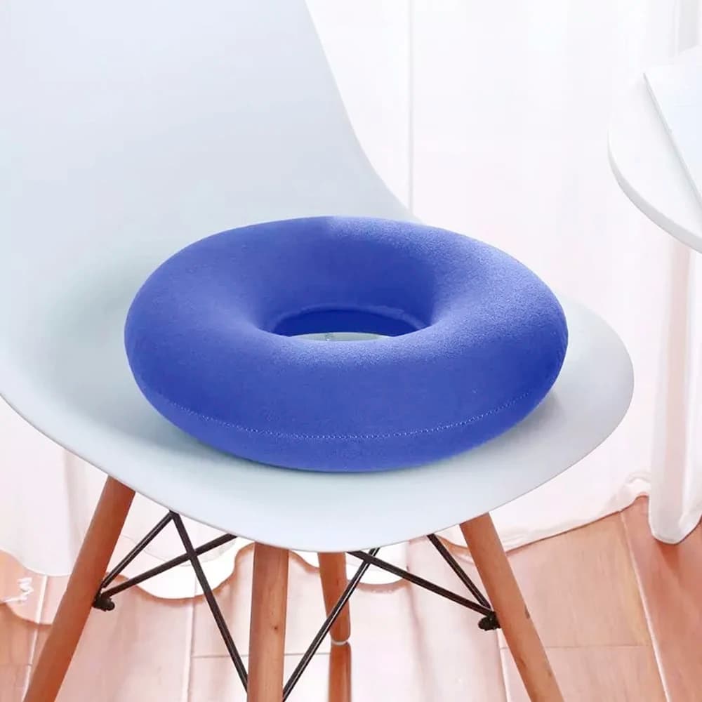 Inflatable Donut Seat Cushion Ring Pillow for Tailbone Pain Relief Office Chair — image 5