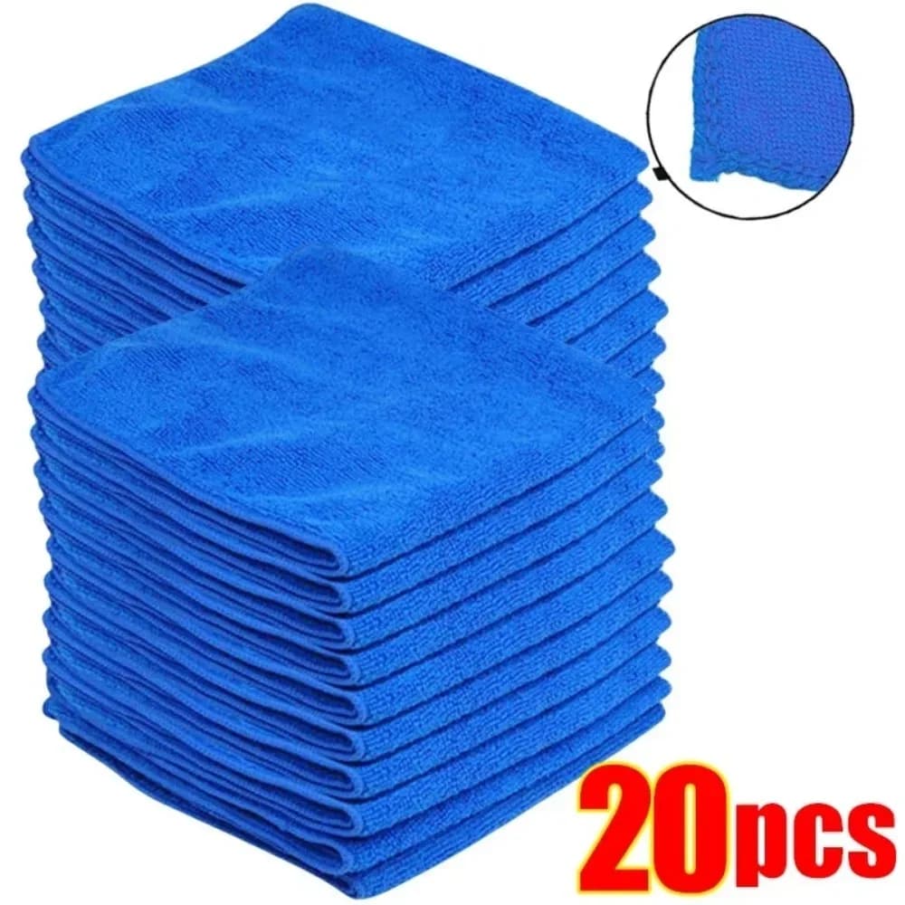 Microfibre Towels Set for Car Wash Drying Auto Detailing Cleaning Polishing — image 6