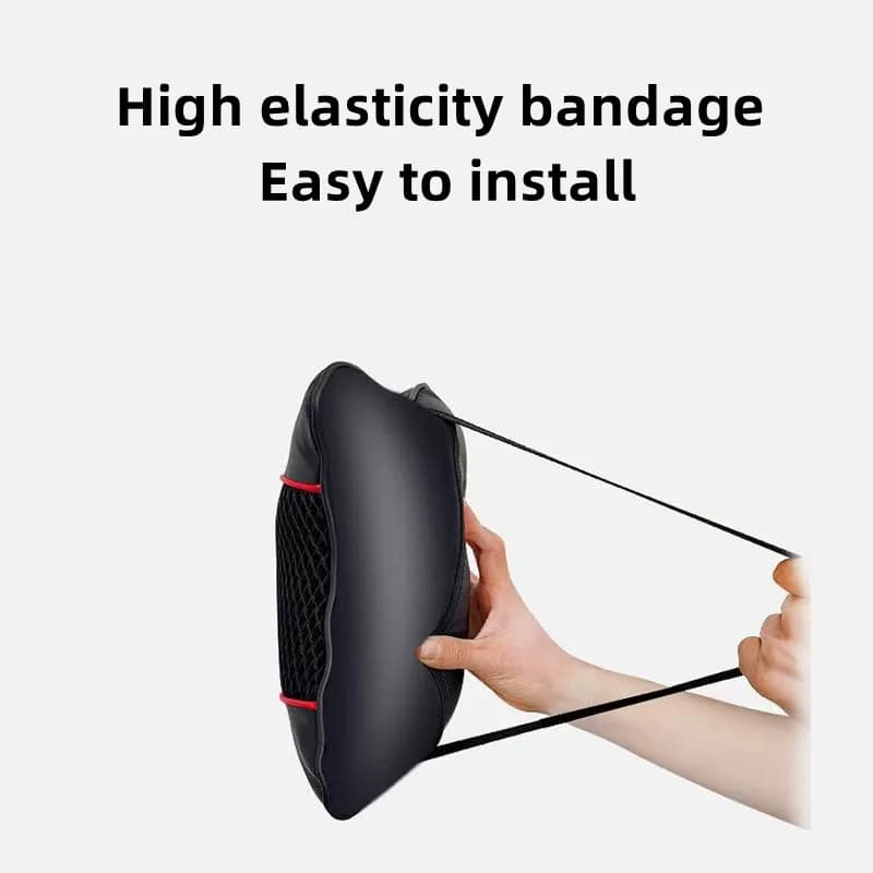 Car Seat Headrest Neck Pillow Memory Foam PU Leather Support Cushion New Double — image 3