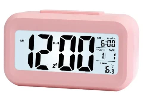 LED Digital Alarm Clock Backlight Snooze Calendar Desktop Table Electronic — image 10