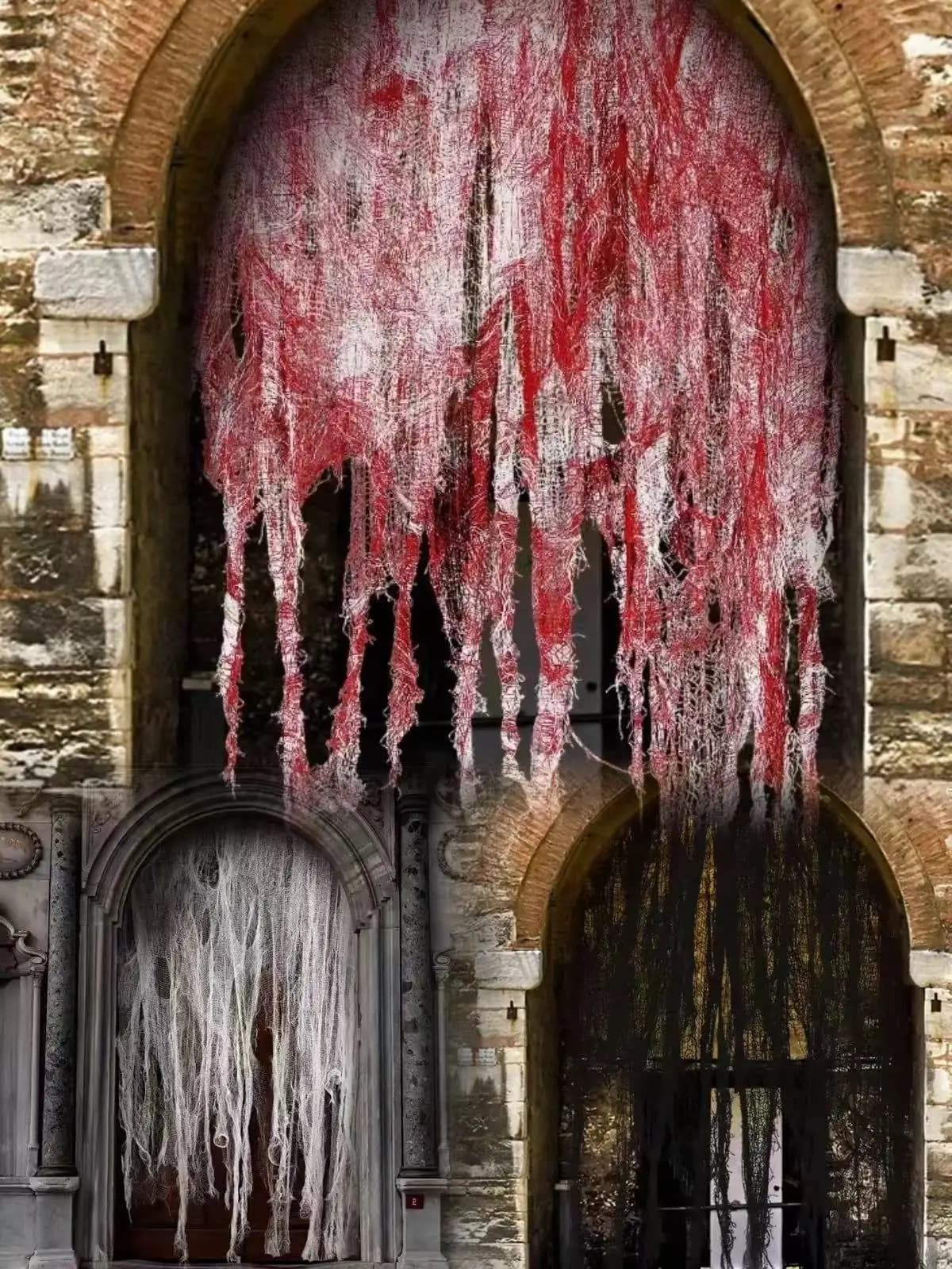 Horror Red Bloody Cloth 30x72 Inch Halloween Decorative Door Curtain — image 11