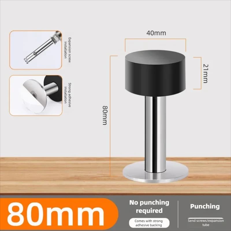 Heavy Duty Self-Adhesive Rubber Door Stopper Floor Protector No Drilling — image 12