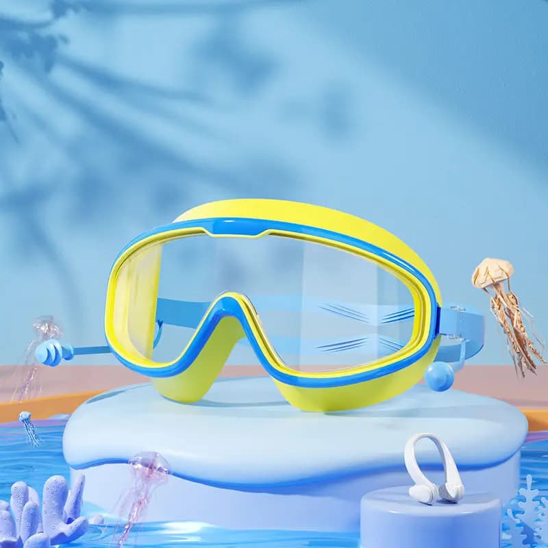 Swimming Goggles Anti-fog High-definition Silicone Kids Adult New Children Non U — image 7