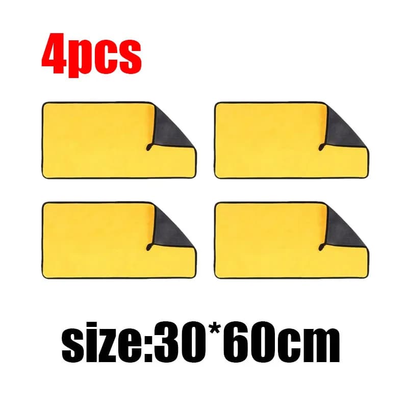5 Pcs Microfibre Car Wash Towels Ultra Absorbent Coral Fleece Cleaning Cloths — image 18