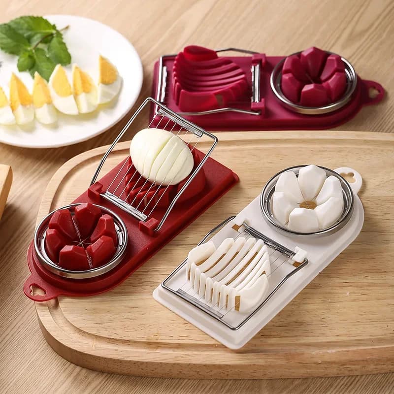 Egg Cutter 2-in-1 Stainless Steel Wire Pull Kitchen Tool New Multifunctional for — image 6